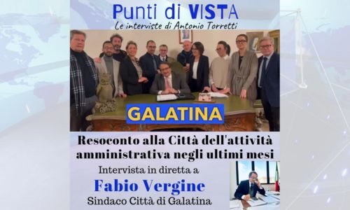 Il Sindaco Fabio Vergine parla degli ultimi mesi di attività amministrativa