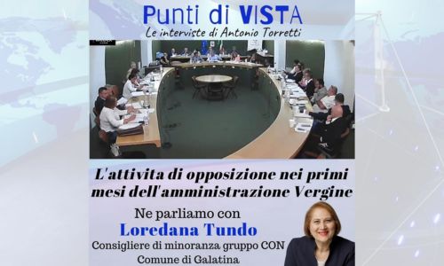 Il bilancio dei primi mesi di amministrazione di Loredana Tundo