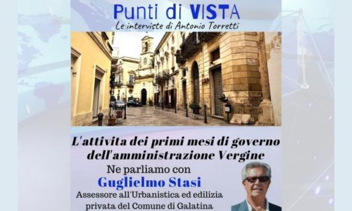 L’assessore all’urbanistica Gugliemo Stasi intervistato a Punti di VISTA