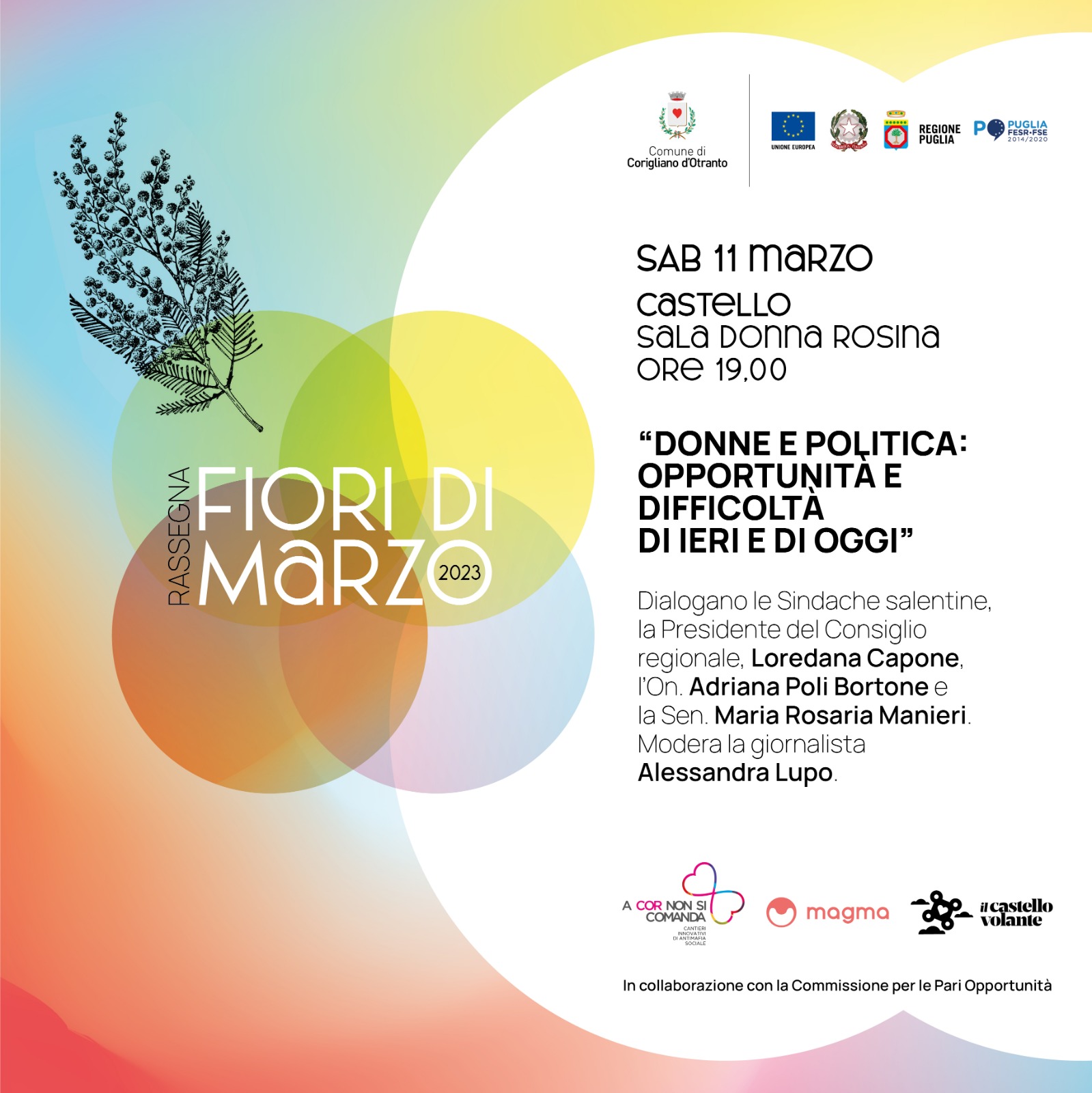 Al via domani Castello De Monti di Corigliano d’Otranto “Fiori di marzo”