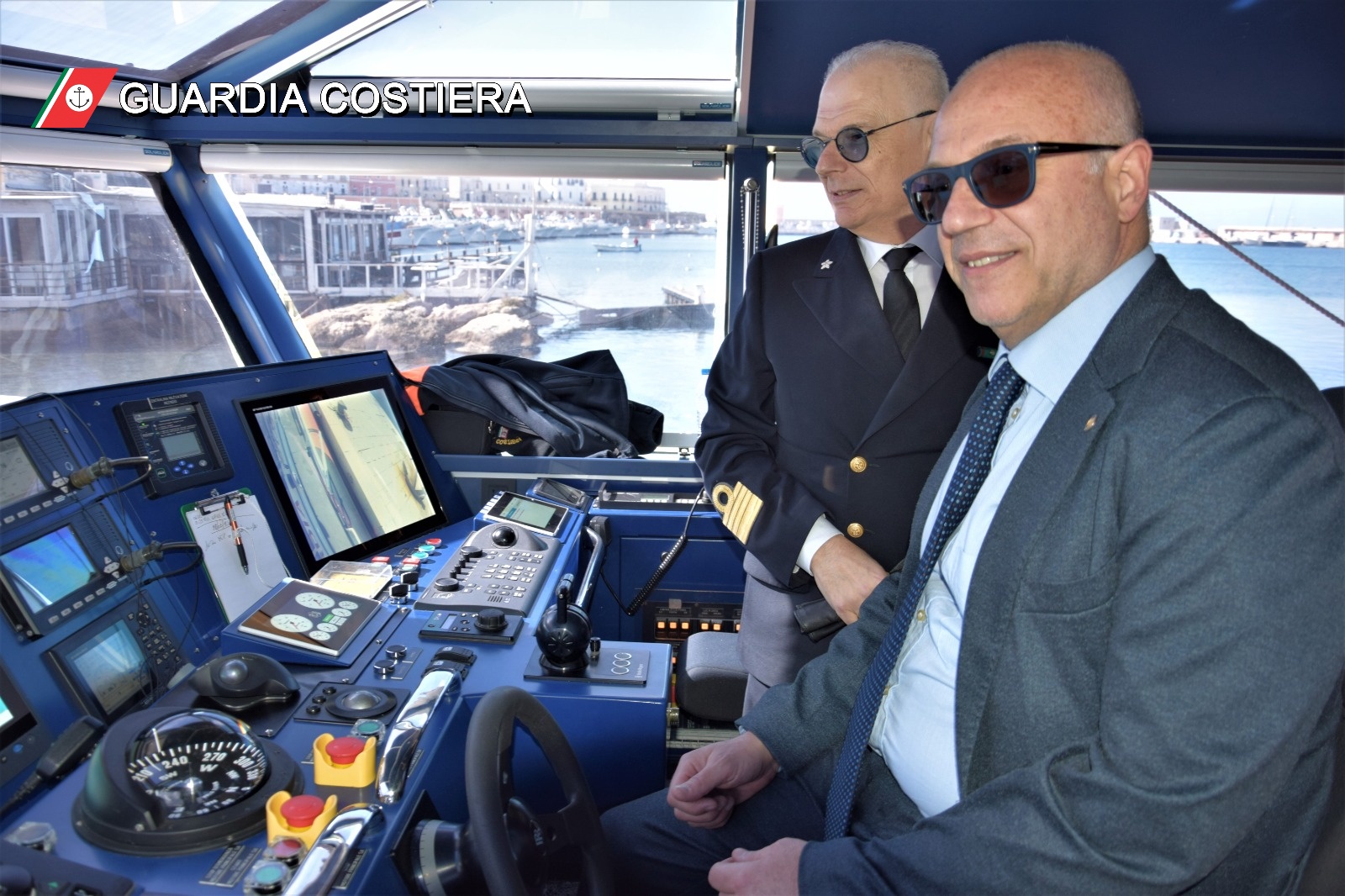 Il Prefetto Luca Rotondi in visita alla Capitaneria di Porto di Gallipoli