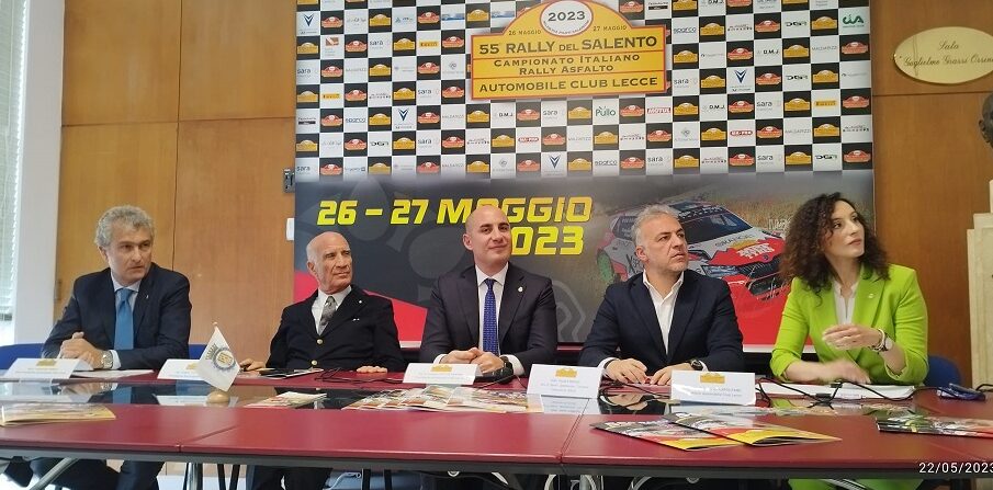 Presentato il 55° Rally del Salento, a Lecce il 26 e 27 maggio