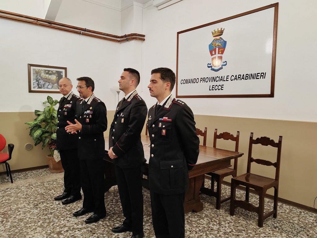Cambio al vertice del reparto operativo di Lecce e di due compagnie