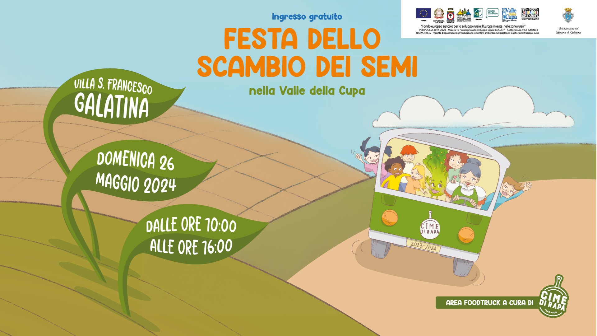 Domenica 26 maggio la IV edizione della “Festa dello scambio dei semi” a Galatina