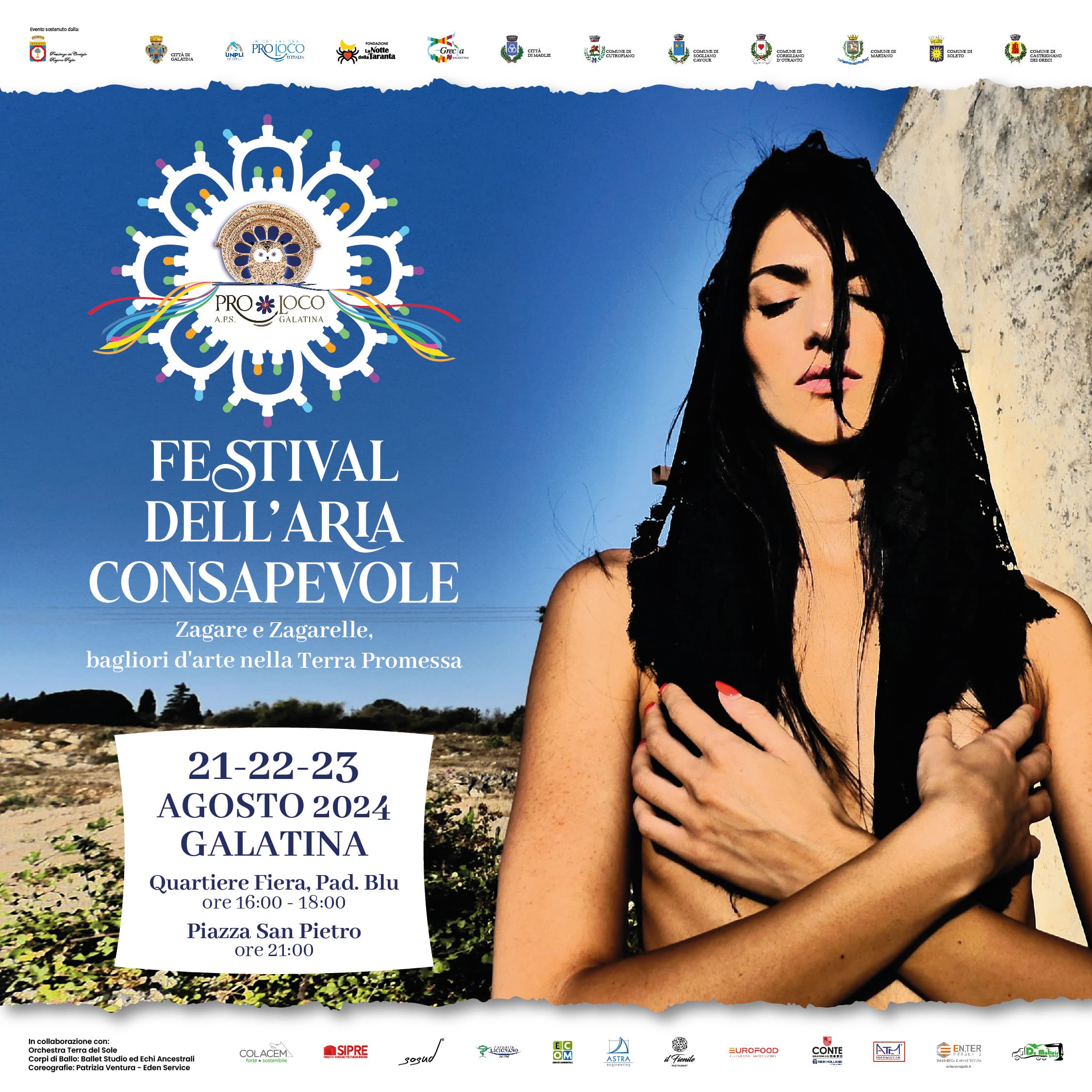 Al via il Festival dell’Aria Consapevole dal 21 al 23 agosto a Galatina