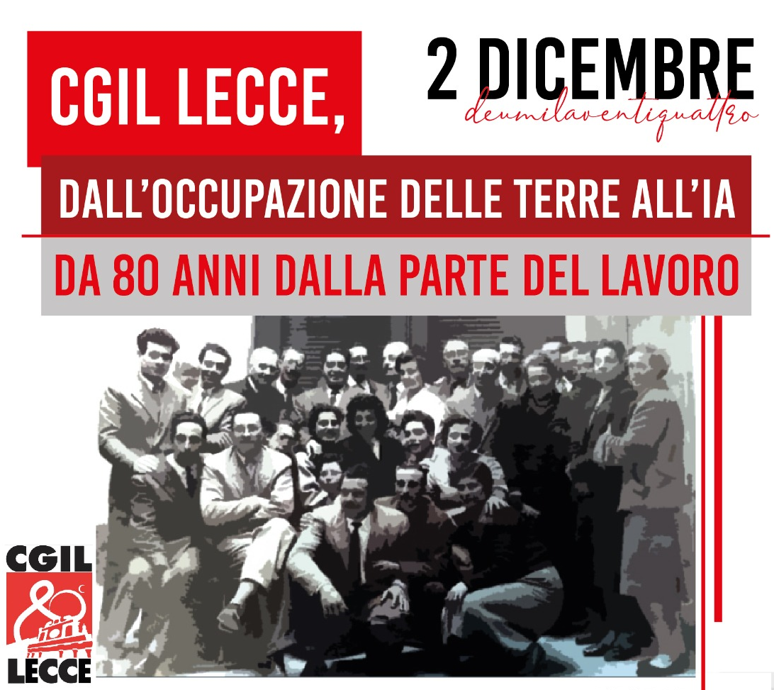 Dall’occupazione dell’Arneo all’intelligenza artificiale: Landini a Lecce per gli 80 anni della Camera del Lavoro