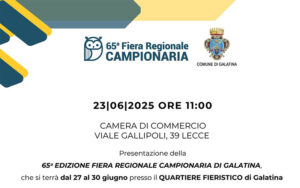 Al via la 65ª Fiera Regionale Campionaria: conferenza stampa il 23 giugno a Lecce