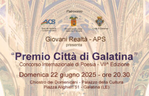 Galatina celebra la poesia: questa sera la premiazione del “Premio Città di Galatina”